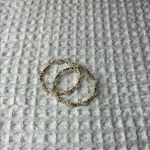 Gold and Silver Hoop Earrings